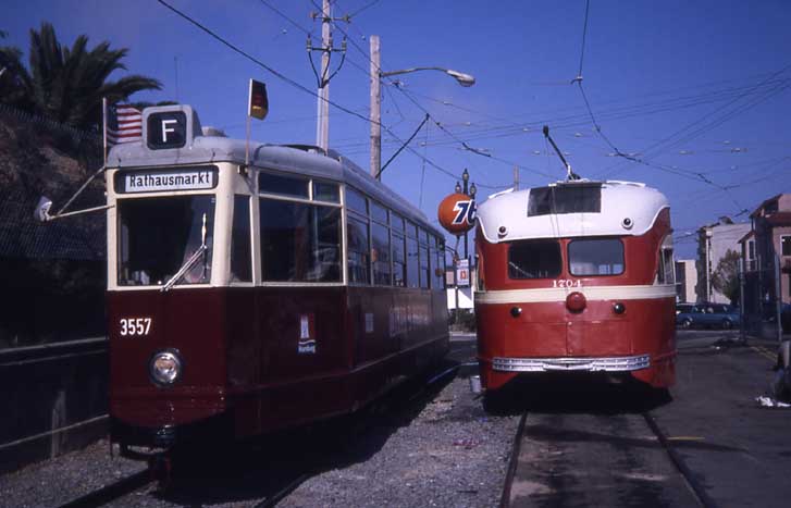 San Francisco Hamburg V6E tram 3557